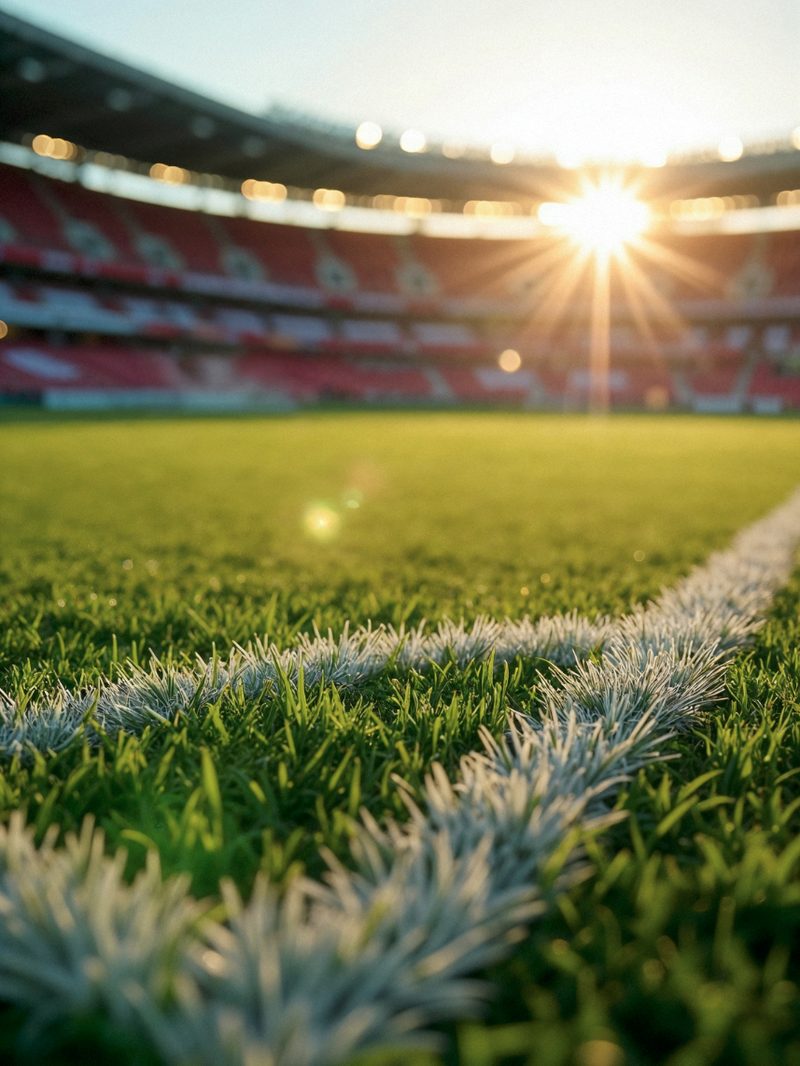 Floodlit stadium