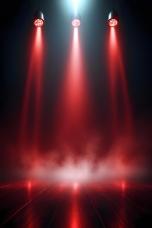 Stage smoke and lighting